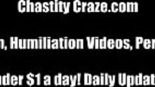 Your little dick is getting locked up - porn video