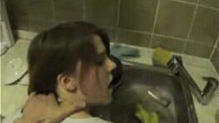 A show in the kitchen - porn video