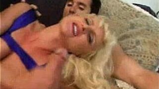 Blonde double fucked double swallow - porn video