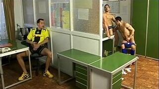 Hot jocks after play group banging - porn video