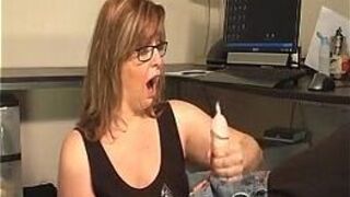 Mature Lady Takes Care Of A Young Dick - porn video