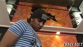 Two tranny girls plus one weenie - porn video