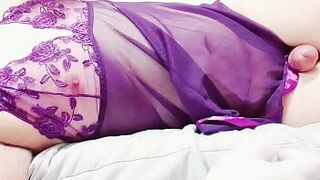 Hot sissy handsfree ONLY nipple masturbation - porn video