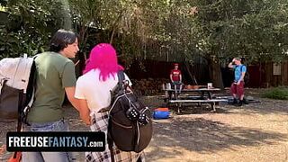 Freeuse Camping Trip Turns Into Wild Outdoor Foursome - porn video