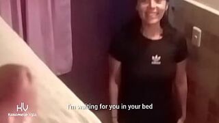 Perverted daddy with hard cock in my bed - porn video