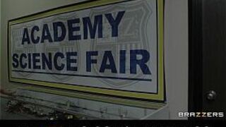 Sexy blonde student Dylan Riley seduces her dean - porn video