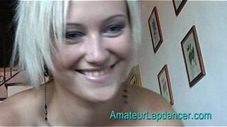 Gorgeous blonde lapdancing - porn video