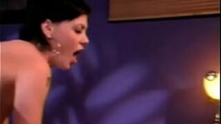 Attractive brunette bitch gets ass - porn video